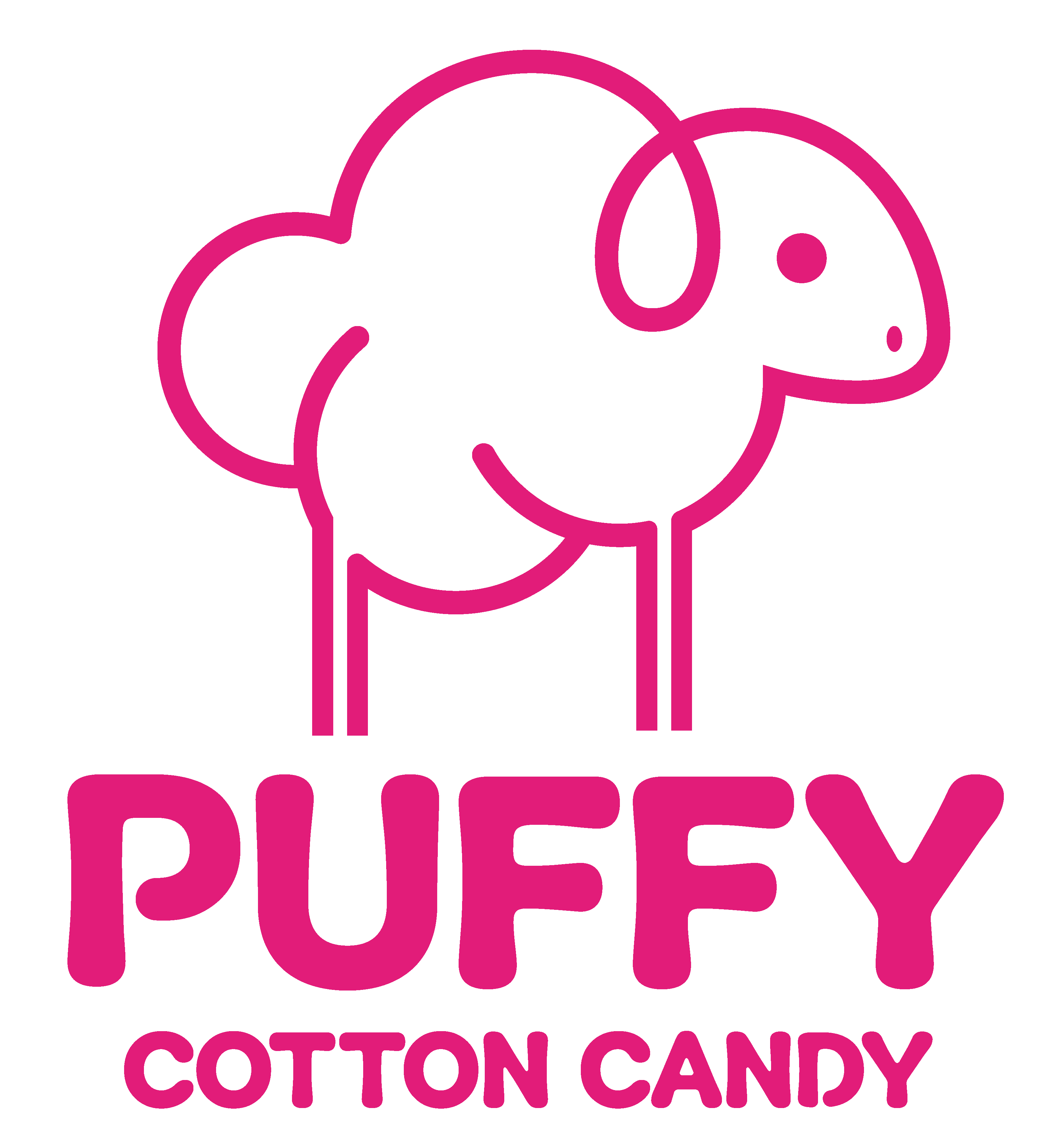 Puffy Cotton Candy Logo